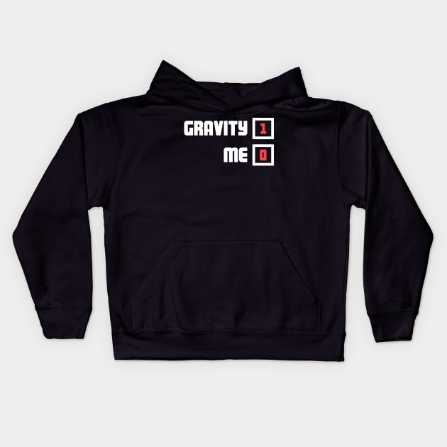 Gravity - Funny Broken Arm Get Well Soon Gift Kids Hoodie by MeatMan